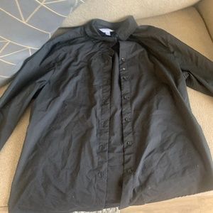 Black collared shirt
